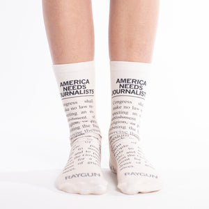 America Needs Journalists Socks